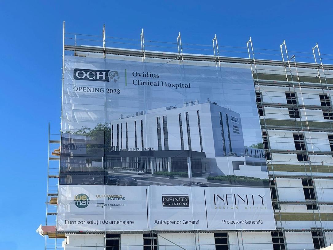 Spitalul Clinic Ovidius din Constanța, România, sa extins în cadrul unui proiect de 14,8 milioane de euro