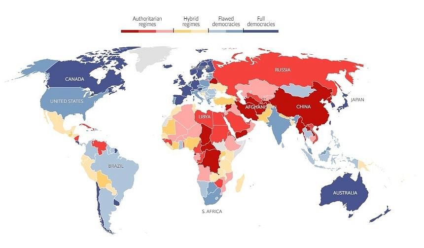 Democracy Index The Economist The Economist 