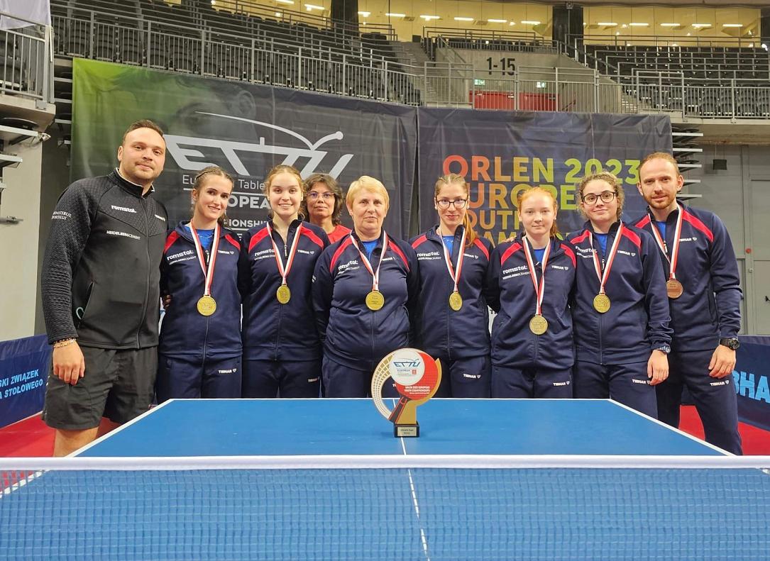 Echipele românești de tenis de masă smulg medalia de aur la Campionatele Europene