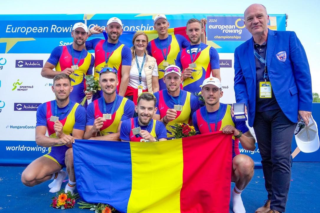 Sportivii români au câștigat 8 medalii la Campionatele Europene de canotaj din 2024