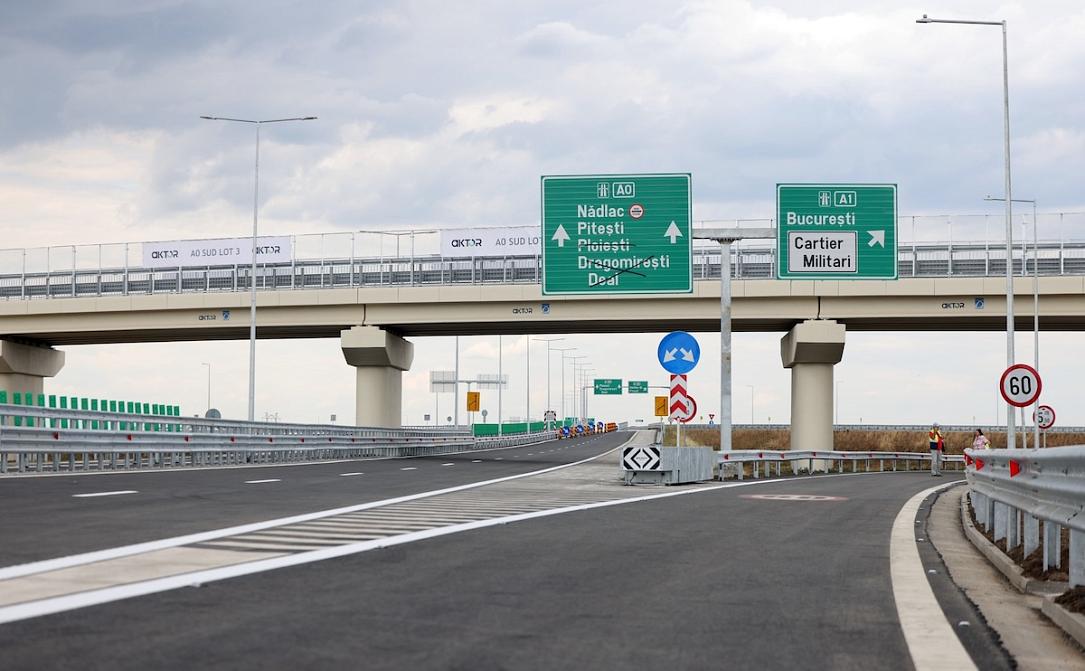 Bucharest southern half-ring A0 opens, allowing motorists to bypass the capital completely