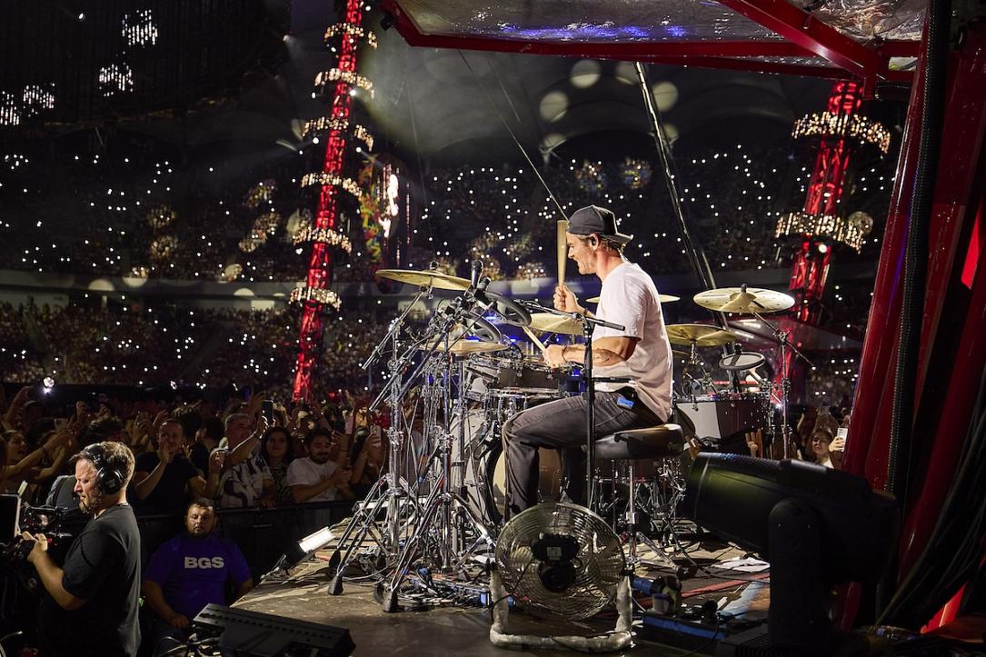 Chris Hemsworth's surprise drum performance with Ed Sheeran in Bucharest featured in new ‘Limitless’ season
