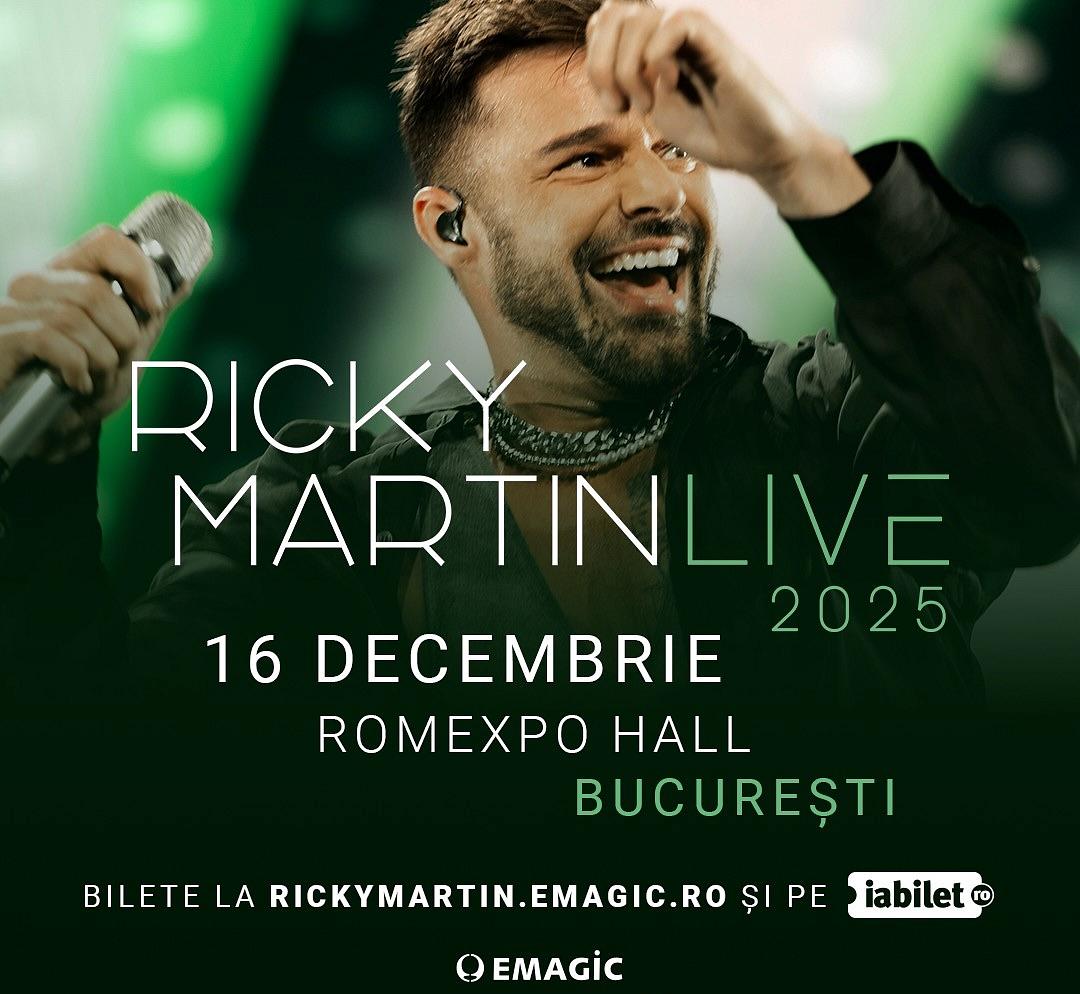 Ricky Martin to perform in Bucharest in December