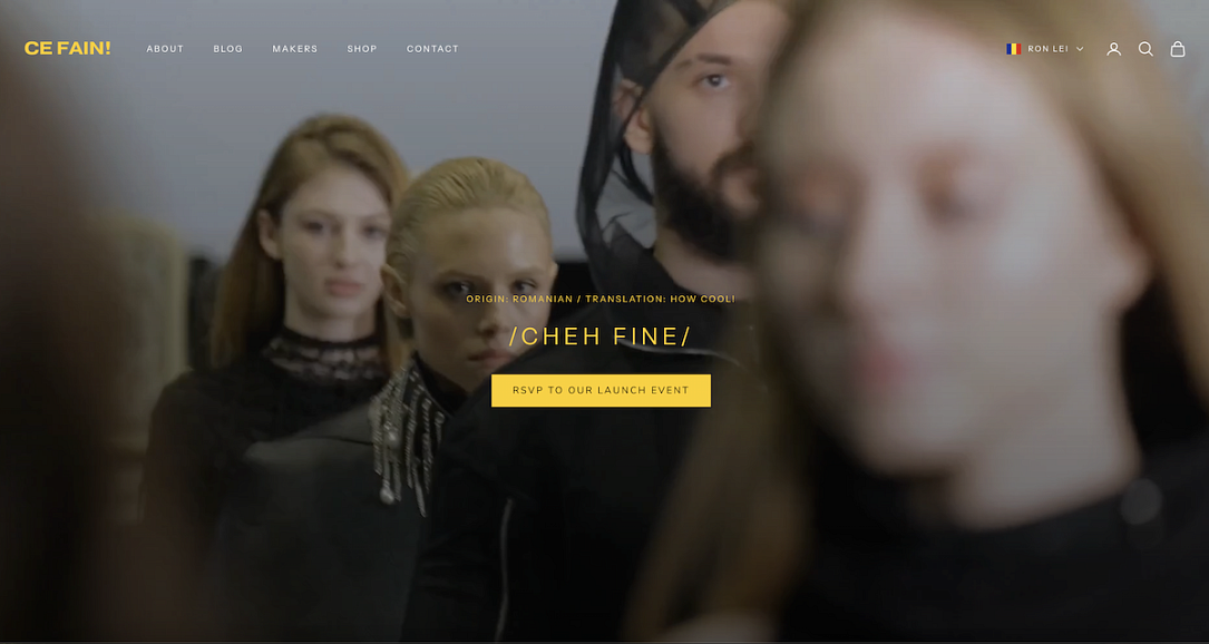 Ce Fain! - Online platform dedicated to Romanian creative design launches in New York