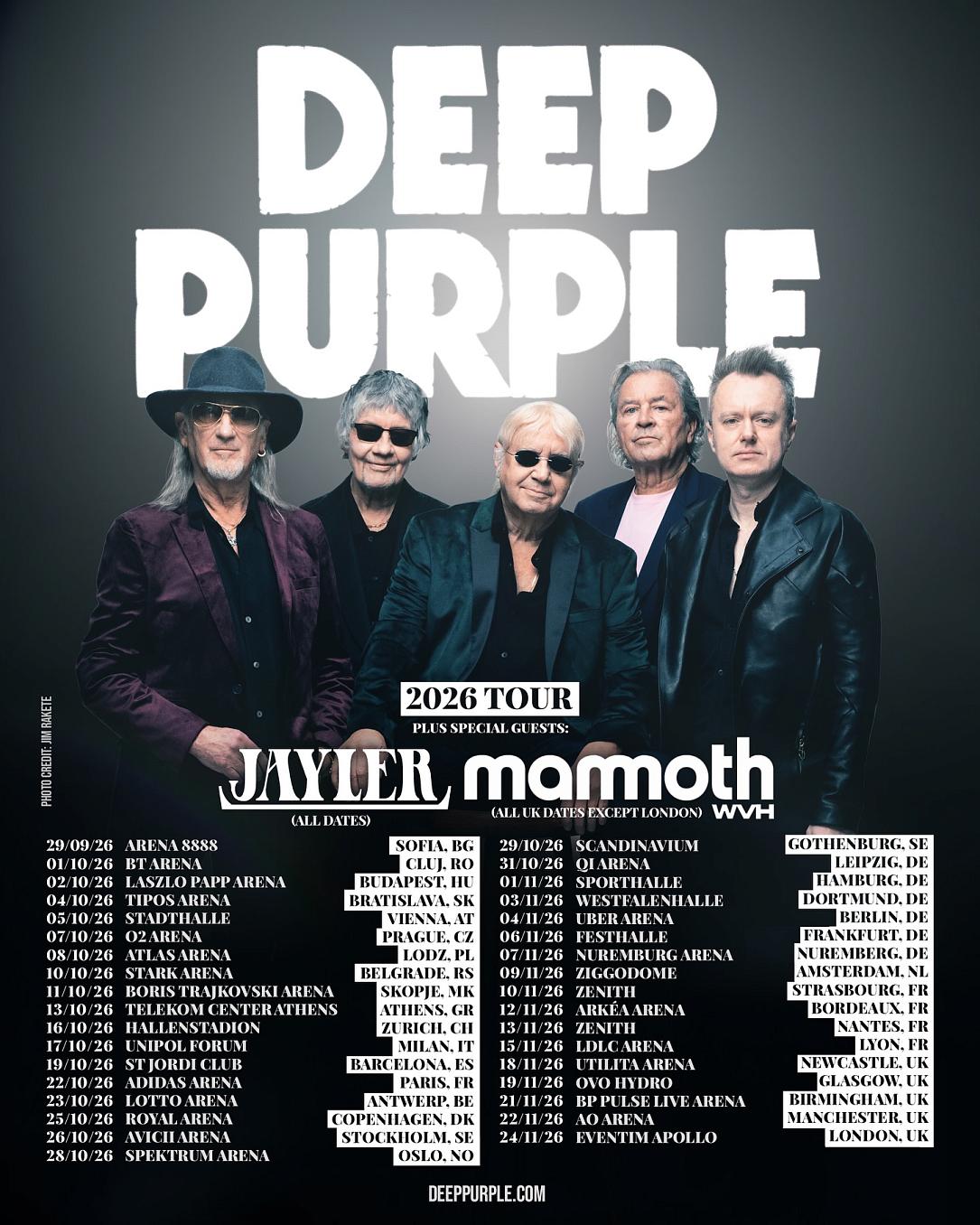 Deep Purple to perform in Romania in October 2026