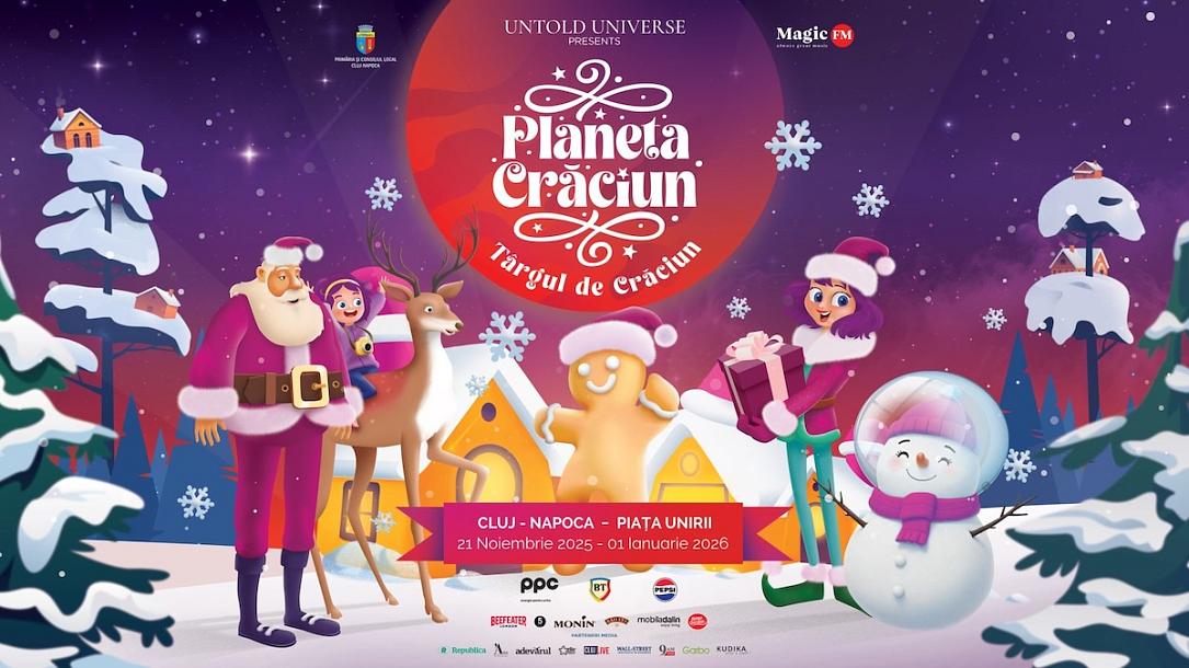 Untold Universe opens ‘Planet Christmas’ holiday market in Cluj-Napoca