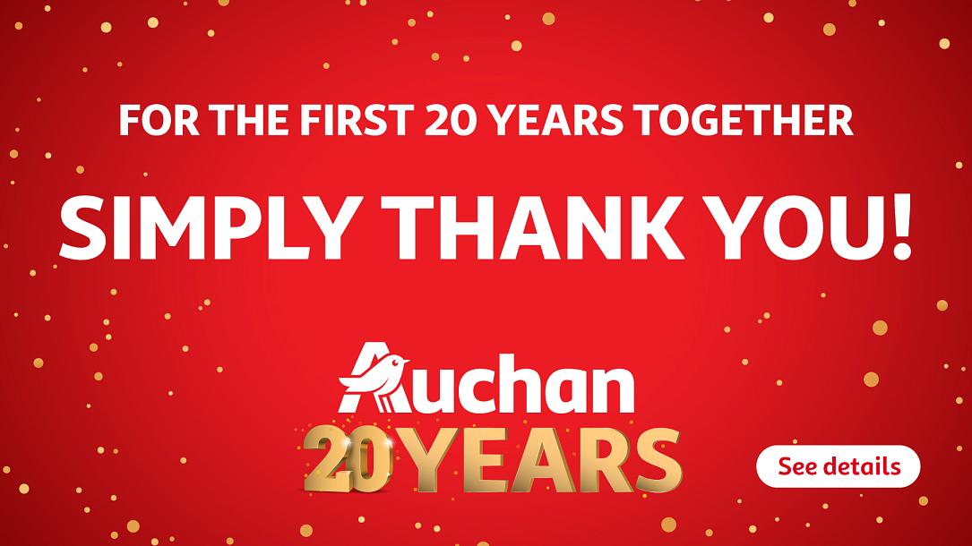 Auchan Romania at 20 years: a multi-format retailer with over  500 stores, present nationwide