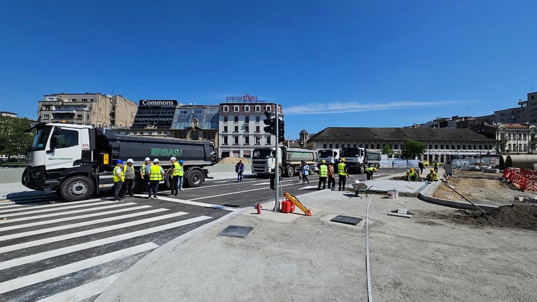 First phase of Bucharest’s central Unirii Square reconstruction completed