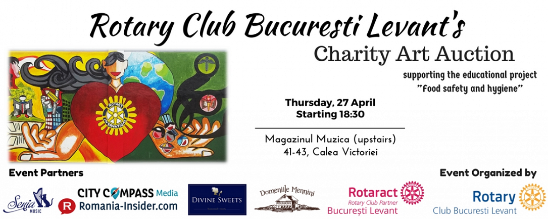 P) Join Rotary Club București Levant's Charity Art Auction